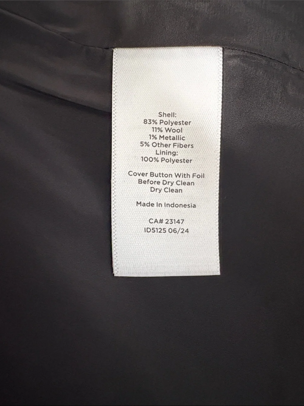 TALBOTS Metallic Fringe Tweed Double-Breasted Blazer Size 6 — NWT